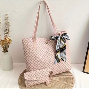 Large Capacity Fashion Print Tote Bag, Women's Shoulder Shopping Bag